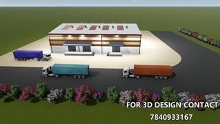 طراحی سوله صنعتی و سازه فلزی به صورت 3 بعدی