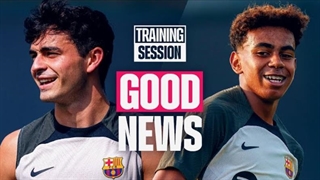 تمرین دوشنبه بارسلونا: بازگشت پدری و تمدید یامال