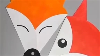 کاردستی صورت روباه نه دم یا روح روباه چینی