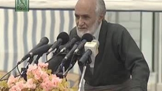 کاک حسن امینی در ختم بخاری سال ۱۳۸۷ زاهدان- یاد خاطرات - موضوع حقوق اهل سنت ایران