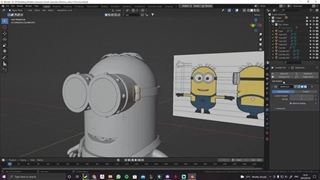 دوره آموزش استادی پروژه محور بلندر با ساخت کاراکتر سه بعدی مینیون