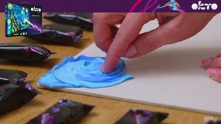 3D Sensory Art Painting Starry Nights - from www.OktoClay.co.uk the UK's best sensory art and crafts store