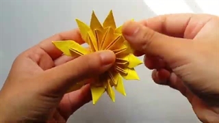 اوریگامی گل آفتابگردان