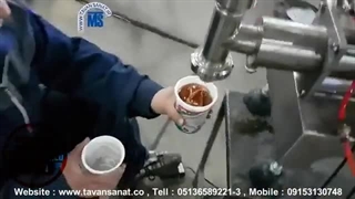 دستگاه پرکن مایعات غلیظ توان صنعت / 09152000050