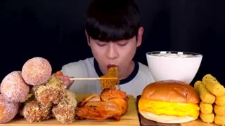 Crispy Chicken Legs With Cheese Burger Stick