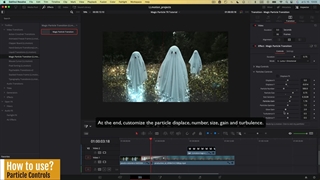 آموزش Magic Particle Transitions ابزار ساخت ترانزیشن داوینچی