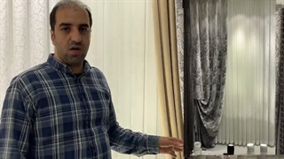 دکور پرده طرح گلدونی