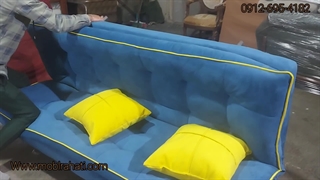 مبل تختخواب شو شرکتی | کاناپه تخت شو فلزی مدل ایپک