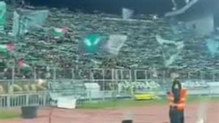 فیلم/ حمایت طرفداران راجا کازابلانکا از مردم فلسطین