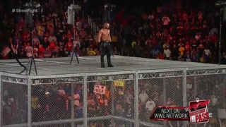 مسابقه هندیکپ تیمی بین John-Cena-&-Amborse-vs-Kane-&-Rollins-&-Orton-درRaw-2014