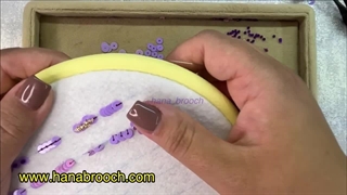 آموزش جواهردوزی هانا ، دوختهای پایه، قسمت چهارم