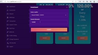 4-آموزش انتخاب پلن و سرمایه گذاری در سایت گت2بیت