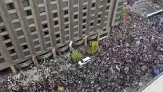 تجمع بسیجیان واشنگتن آمریکا در حمایت از فلسطین =)