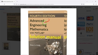 Solution manual of advanced engineering mathematics with matlab 4th edition by Dean G. Duffy pdf