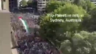 The large presence of Australians in the streets of Sydney and supporting the Palestinian people