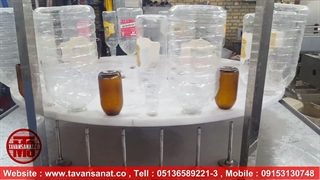 دستگاه بطری شوی نیمه اتومات توان صنعت / 09152000050