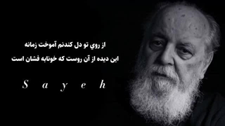 شعری زیبا از هوشنگ ابتهاج (سایه)