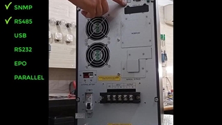 توضیحات نمای پشت دستگاه CLEAN POWER 6KVA