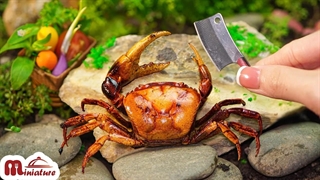 پخت خرچنگ مینی در جنگل