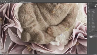 آموزش کار با بکدراپ های عکاسی نوزاد