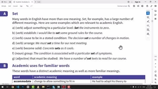 کتاب Academic Vocabulary in Use - درس هشتم، کلماتی با چندین معنی