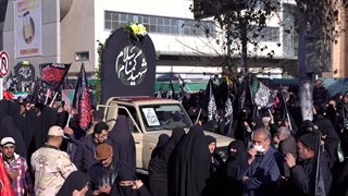 وداع مردم مشهد الرضا(ع) با لاله های بهشتی در روز شهادت ام الائمه (س)