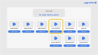 آموزش کدینگ حسابداری شرکت خدماتی