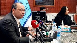 میرعلی سیدی مدیرعامل شرکت به پرداز همراه سامانه اول ( بهسا ) در نشست خبری آیین رونمایی از سامانه «بی اس اس (BSS)