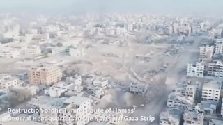 14021009: تصاویر ادعایی ارتش دشمن اسرائیلی از انهدام تونل در غزه