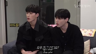 برنامه My neighbourhood friend with kangnami با وویونگ و سان از Ateez