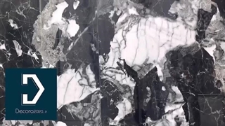 سرامیک اسلب سفید مشکی