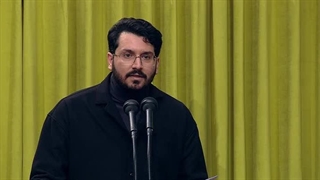 سرود جمعی میلاد حضرت زهرا(س) با اجرای علی اکبر حائری محضر رهبر انقلاب