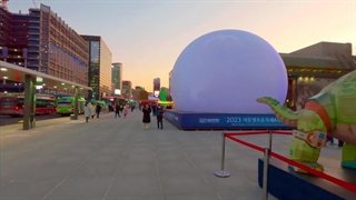 (قسمت اول) پیاده روی در سئول و تماشای تزئینات کریسمس 2024