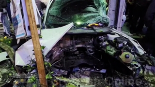 پرتاب شدن موتور پژو ۲۰۶ به بیرون از خودرو پس از تصادف