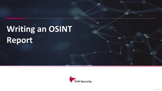 054 Writing an OSINT Report