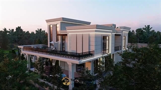 طراحی ویلا نئوکلاسیک تهران گاردن