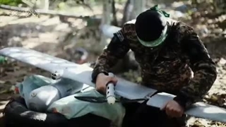 یک فروند پهپاد جاسوسی صهیونیست ها به غنیمت رزمندگان حماس در غزه - طوفان الاقصی