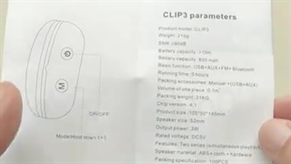 اسپیکر بلوتوثی های کپی جی بی ال مدل کلیپ 3