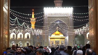 حرم امام رضا علیه السلام غرق در جشن و شادی مولود کعبه