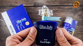 آنباکس ادکلن بلو لیدی رصاصی زنانه اورجینال