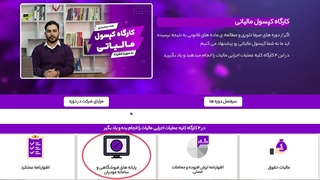 معرفی کارگاه کپسول مالیاتی (به صورت فشرده)