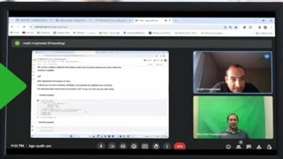 بخشی از کلاس آموزش پایتون به دانش پذیر موسسه راهبرد از تگزاس