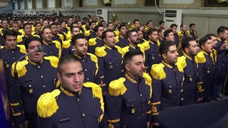 اجرای سرود جمهوری اسلامی ایران با ورود رهبر معظم انقلاب ۱۴۰۲/۱۱/۱۶