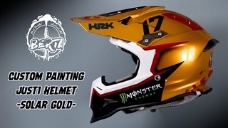 طراحی کلاه ایمنی با لوگو Monster Energy