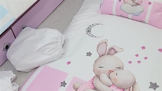 دوخت ست سیسمونی برای دوقلوی پسر و دختر در غزل کالا