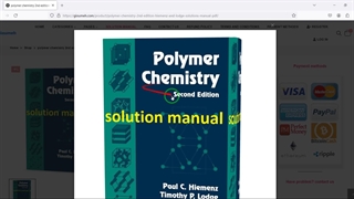 polymer chemistry 2nd edition hiemenz and lodge solutions manual pdf