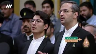 مراسم معنوی پرچم گردانی مسجد مقدس جمکران در حسینیه معلی 1402