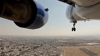 A320 landing gear camera view | Take off