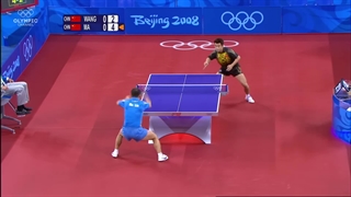 مسابقه تنیس روی میز (فینال انفرادی مردان المپیک ۲۰۰۸) ما لین مقابل وانگ هاو